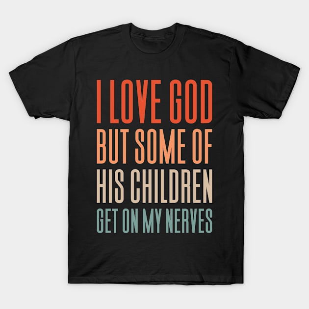 Funny Christian Gift Jesus God T-Shirt by Aajos